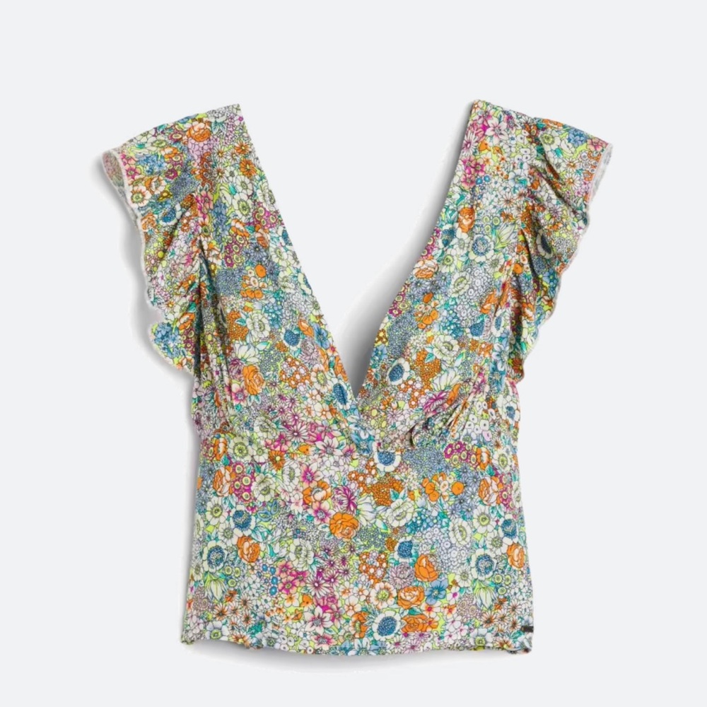 O’Neill Bonnie Flutter Sleeve Blouse